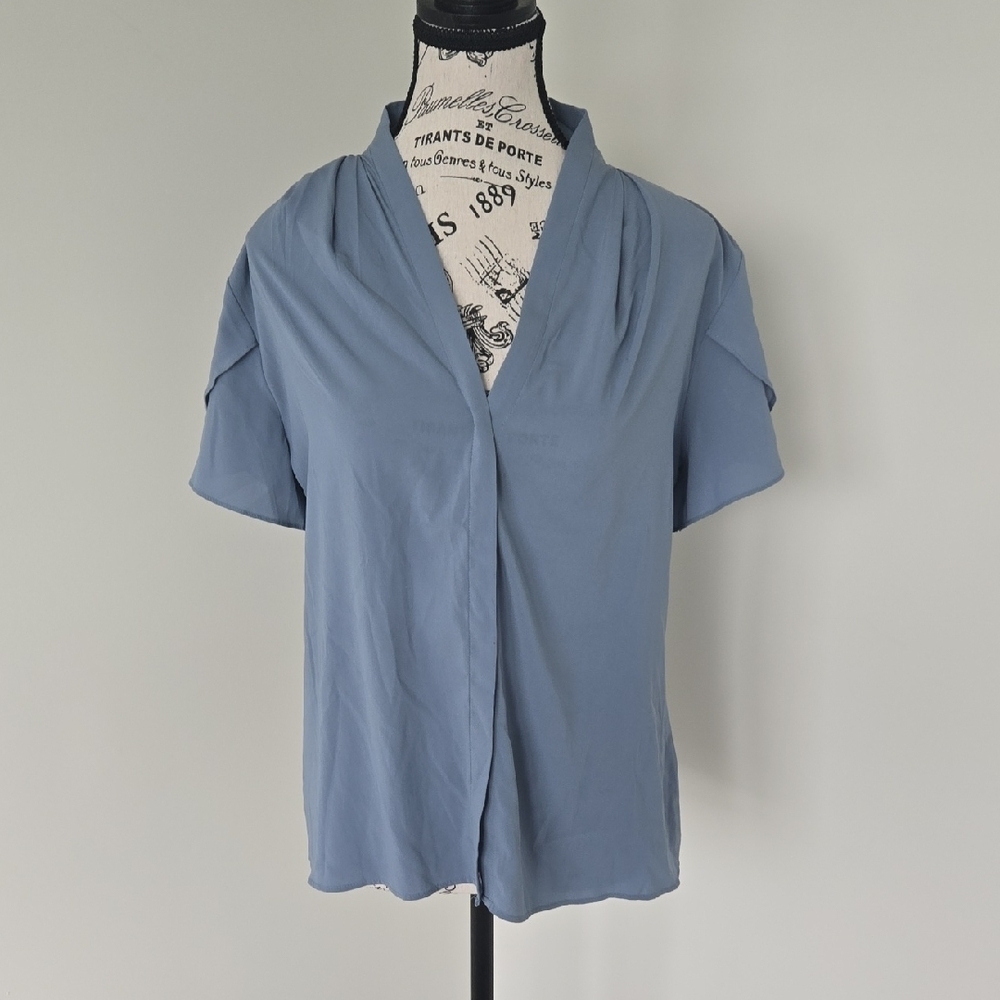 Calvin Klein Collection Light Blue Blouse
